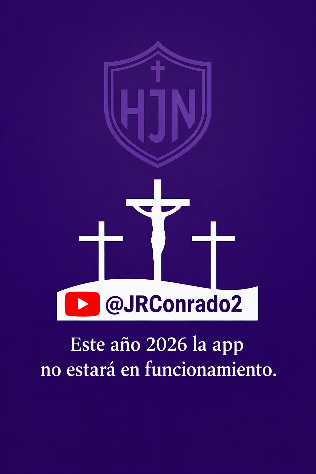 Aviso de que la app no estará en funcionamiento en 2026